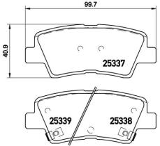 BREMBO P30067 - PASTILLA DE FRENO