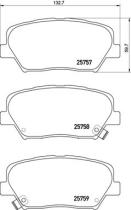 BREMBO P30070 - PASTILLA DE FRENO