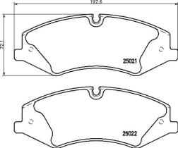 BREMBO P44024 - PASTILLA DE FRENO