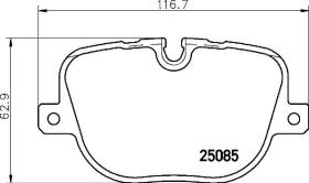 BREMBO P44025 - PASTILLA DE FRENO