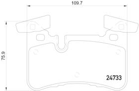 BREMBO P50110 - PASTILLA DE FRENO