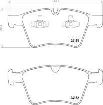 BREMBO P50115 - PASTILLA DE FRENO