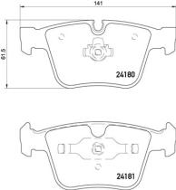 BREMBO P50116 - PASTILLA DE FRENO