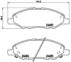 BREMBO P56088 - PASTILLA DE FRENO