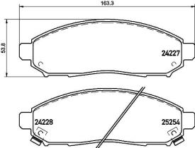 BREMBO P56096 - PASTILLA DE FRENO