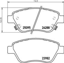 BREMBO P59081 - PASTILLA DE FRENO