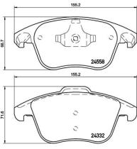 BREMBO P61117 - PASTILLA DE FRENO