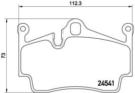 BREMBO P65028 - PASTILLA DE FRENO