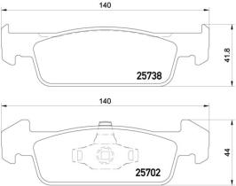 BREMBO P68060 - PASTILLA DE FRENO