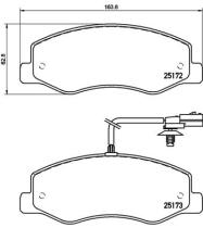 BREMBO P68061 - PASTILLA DE FRENO