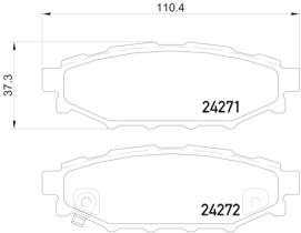 BREMBO P78020 - PASTILLA DE FRENO