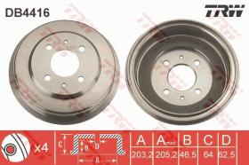 TRW DB4416 - TAMBOR DE FRENO