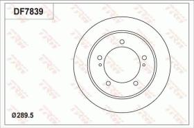 TRW DF7839 - JGO DISCOS DE FRENO