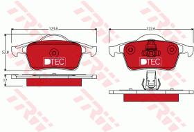 TRW GDB1389DTE - PASTILLAS DE FRENO DTEC