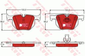 TRW GDB1727DTE - PASTILLAS DE FRENO DTEC