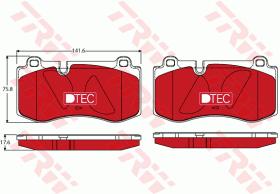 TRW GDB1733DTE - PASTILLAS DE FRENO DTEC