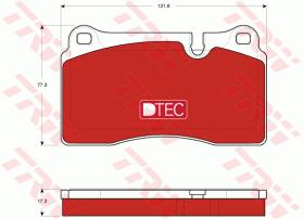 TRW GDB1743DTE - PASTILLAS DE FRENO DTEC