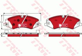 TRW GDB1898DTE - PASTILLAS DE FRENO DTEC