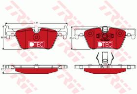 TRW GDB1919DTE - PASTILLAS DE FRENO DTEC