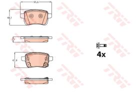 TRW GDB2093 - PASTILLAS DE FRENO