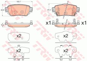 TRW GDB3617 - PASTILLAS DE FRENO