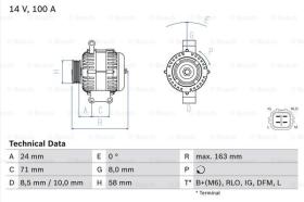 BOSCH 0986049970 - ALTERNADOR