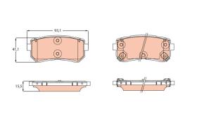 TRW GDB3641 - PASTILLAS DE FRENO