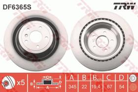 TRW DF6365S - DISCO DE FRENO