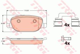 TRW GDB2129 - PASTILLAS DE FRENO