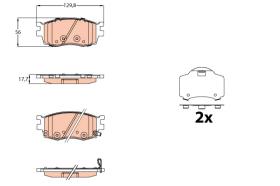 TRW GDB3626 - PASTILLAS DE FRENO