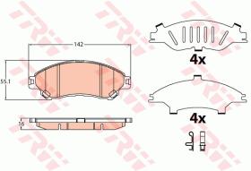 TRW GDB3633 - PASTILLAS DE FRENO