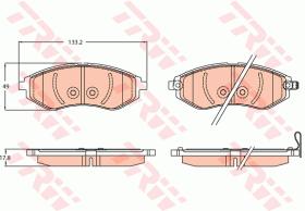 TRW GDB3634 - PASTILLAS DE FRENO