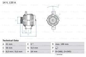 BOSCH 0986083250 - ALTERNADOR