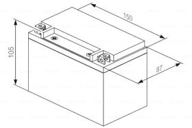 BOSCH 0986122624 - BATERIA DE ARRANQUE LITIO