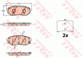 TRW GDB3638 - PASTILLAS DE FRENO