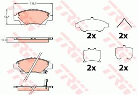 TRW GDB3643 - PASTILLAS DE FRENO