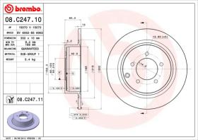 BREMBO 08C24710 - DISCO DE FRENO