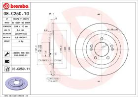 BREMBO 08C25010 - DISCO DE FRENO