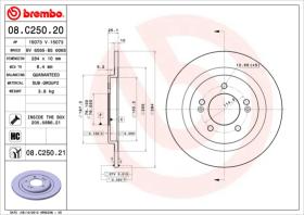 BREMBO 08C25020 - DISCO DE FRENO