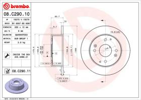 BREMBO 08C29010 - DISCO DE FRENO