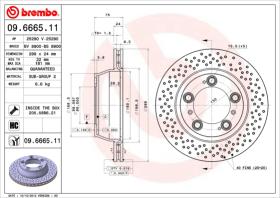 BREMBO 09666511 - DISCO DE FRENO