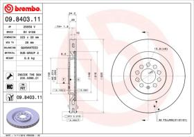 BREMBO 09840311 - DISCO DE FRENO