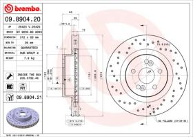 BREMBO 09890420 - DISCO DE FRENO