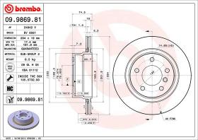 BREMBO 09986981 - DISCO DE FRENO