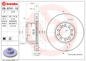 BREMBO 09A74110 - DISCO FRENO