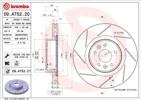 BREMBO 09A75220 - DISCO DE FRENO