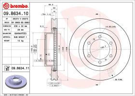 BREMBO 09B63410 - DISCO DE FRENO