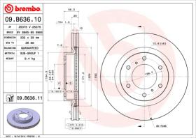 BREMBO 09B63610 - DISCO DE FRENO