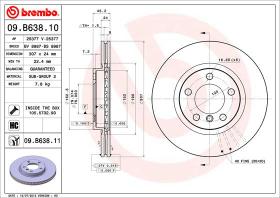 BREMBO 09B63810 - DISCO DE FRENO