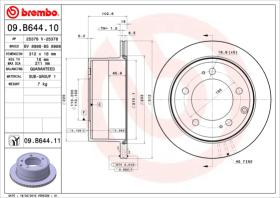 BREMBO 09B64410 - DISCO DE FRENO